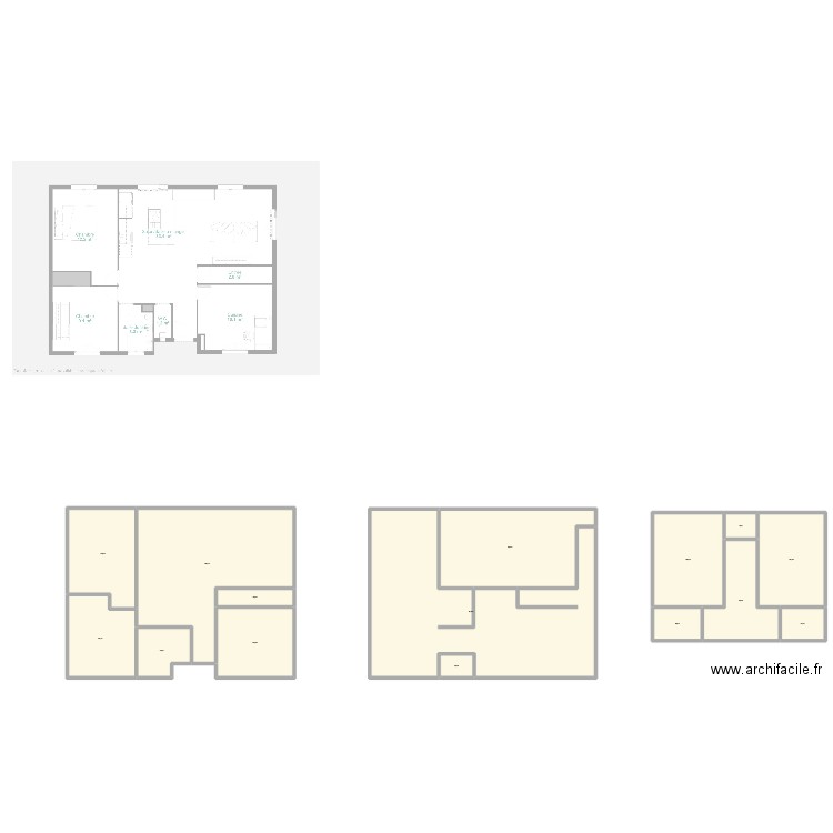 plan maison, etage et RDC. Plan de 15 pièces et 1893 m2