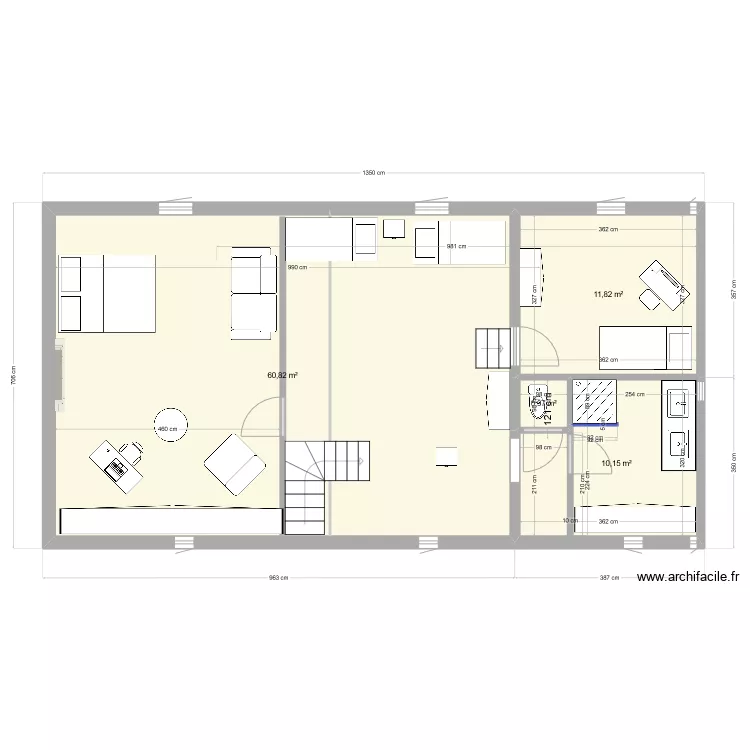 Petit Rezole Grenier Version octobre 2024 - PROJET. Plan de 