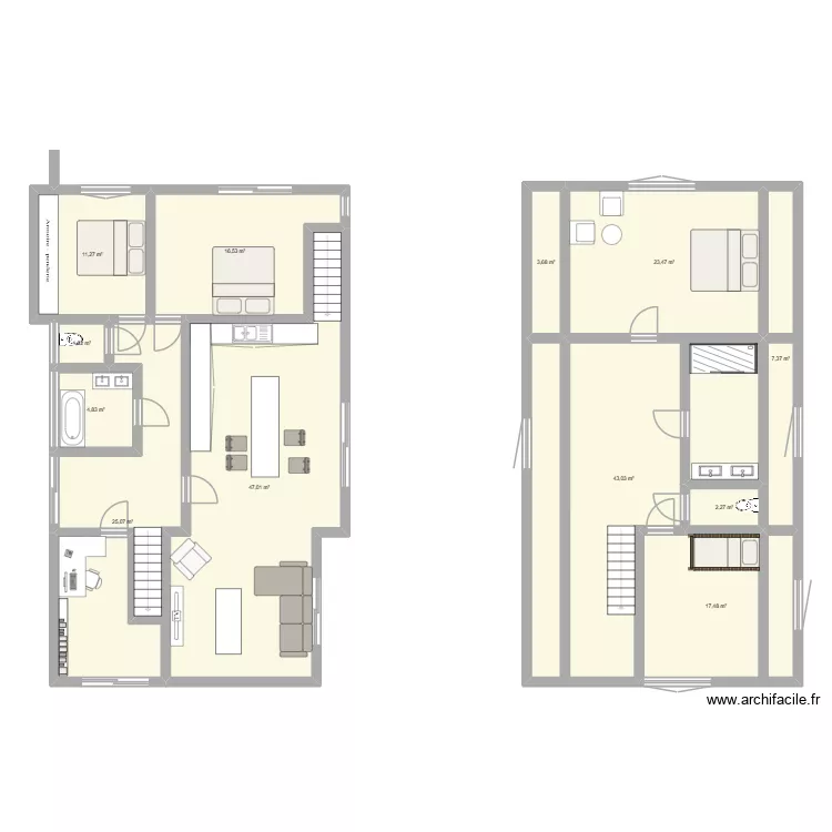 saint-ghislain. Plan de 12 Pièces et 204 m²