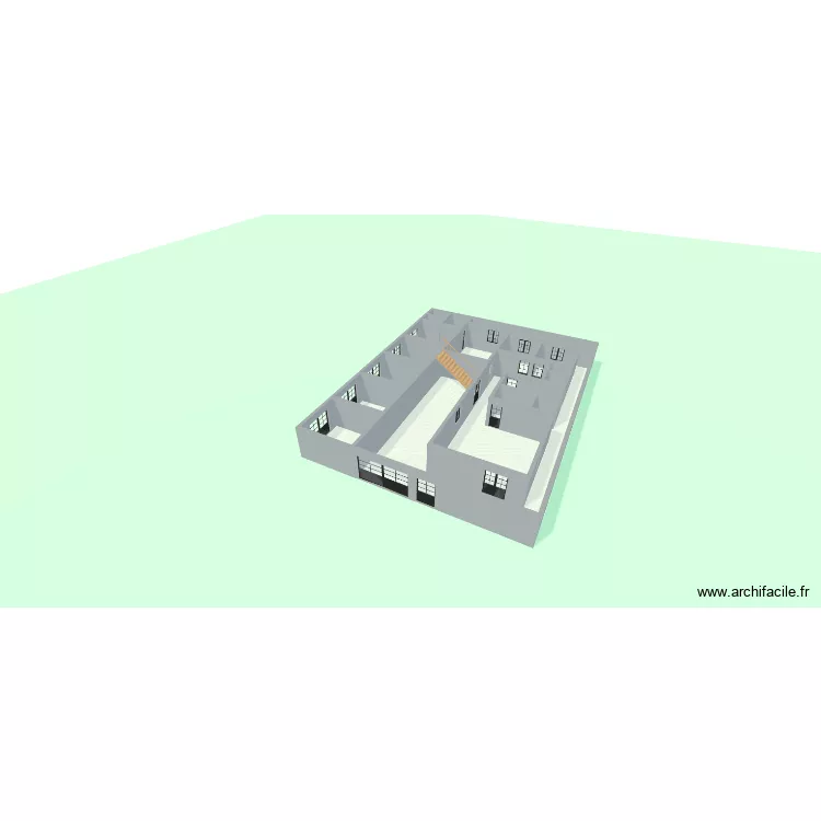 plan Sanankoroba. Plan de 15  et 270 m²
