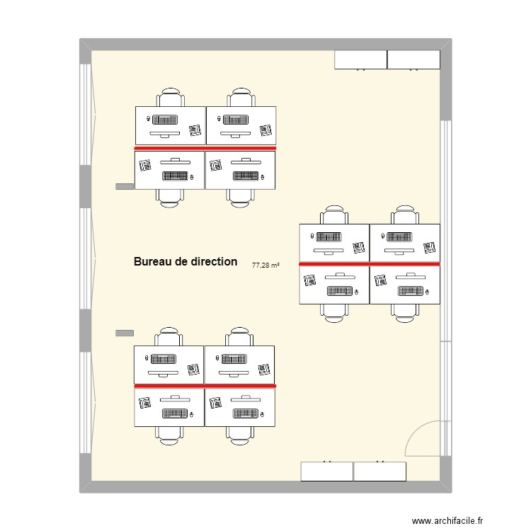 Bureau DIR_V1. Plan de 0 pièce et 0 m2