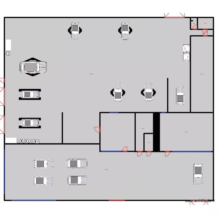 garage. Plan de 