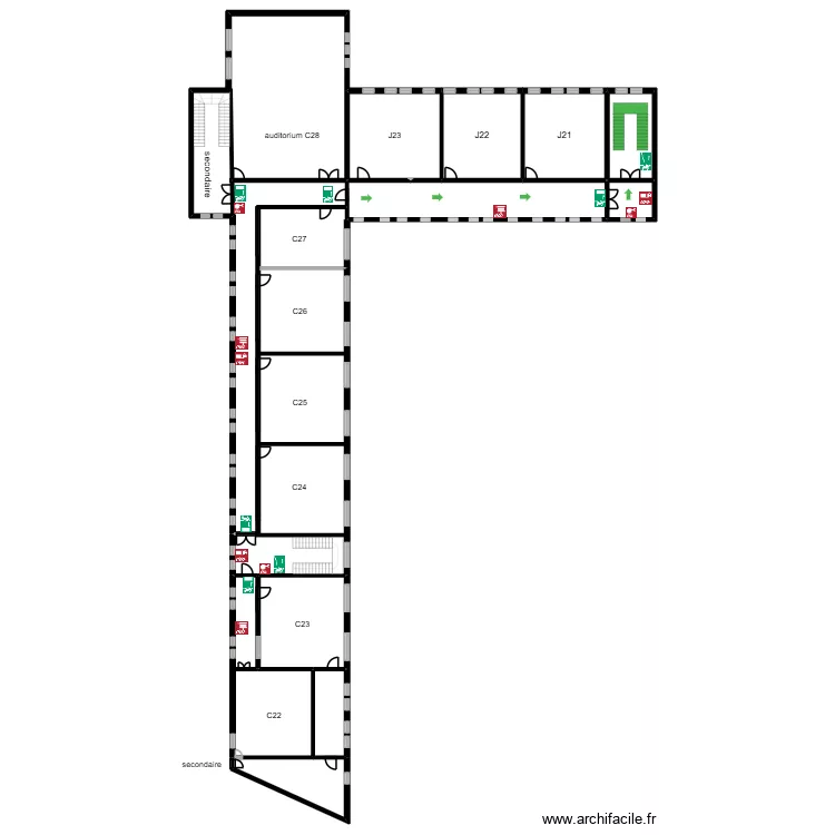 Jemappe +2 Sens des J. Plan de 11 Pièces et 583 m²