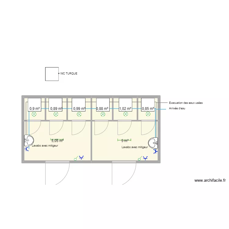 Croix Rouge 1000 BXL . Plan de 