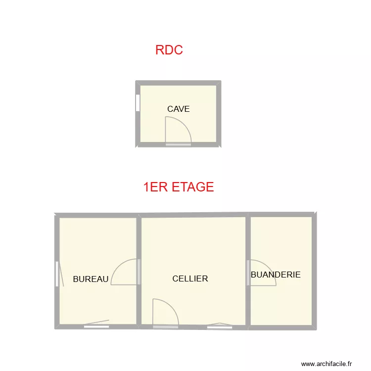VIALA RDC ST CECILE. Plan de 4 Pièces et 17 m² VIALA RDC ST CECILE. Plan de 4 Pièces et 17 m²