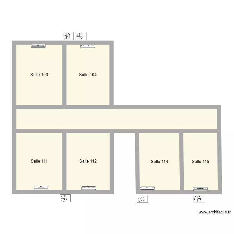 Inrae Sauris. Plan de 7  et 96 m²