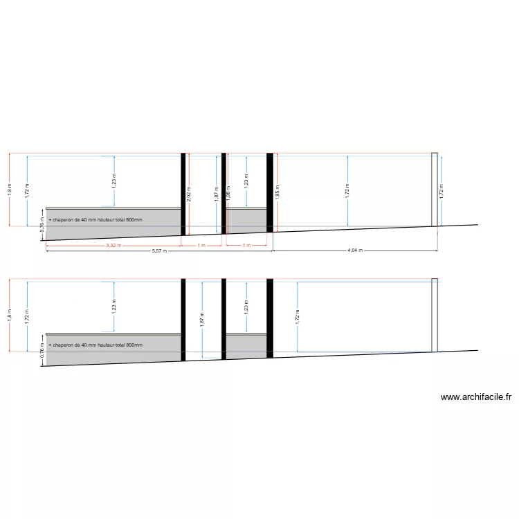 GABEN - BAGNEUX. Plan de 