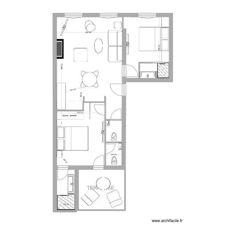 14 clemenceau. Plan de 0 pièce et 0 m2