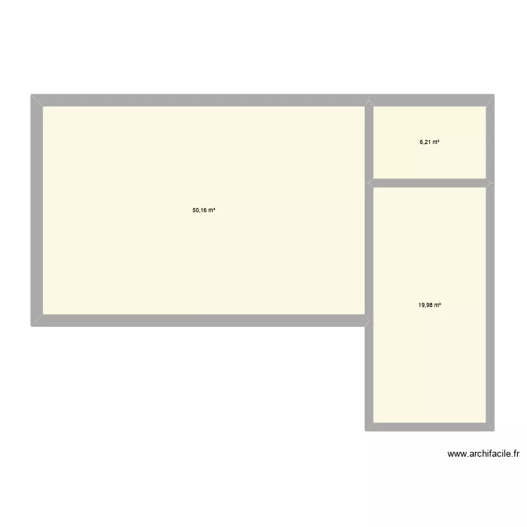 Cail2. Plan de 3  et 76 m²