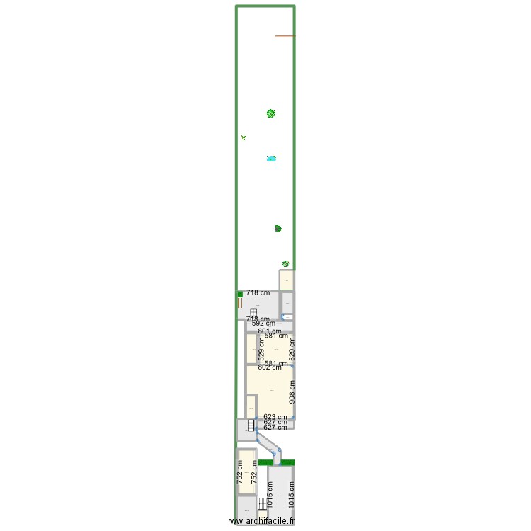 Test1. Plan de 16 pièces et 297 m2