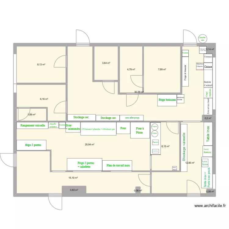 Plan vdef. Plan de 16 Pièces et 124 m²