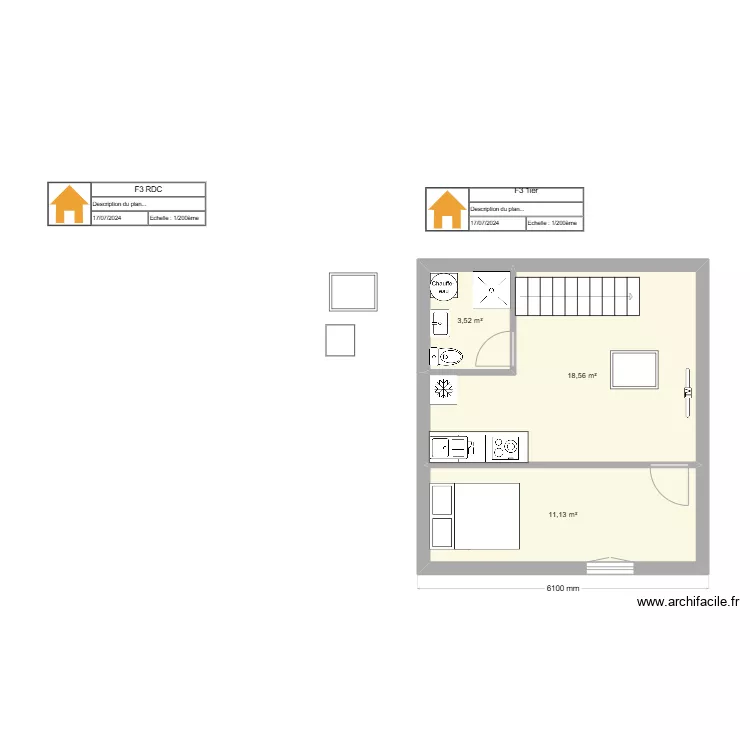 Mezy F2 cote parking. Plan de Mezy F2 cote parking. Plan de