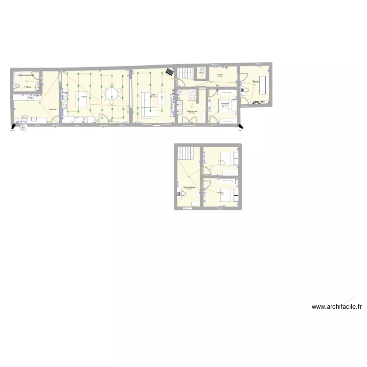 2maison test elec. Plan de 12  et 169 m²