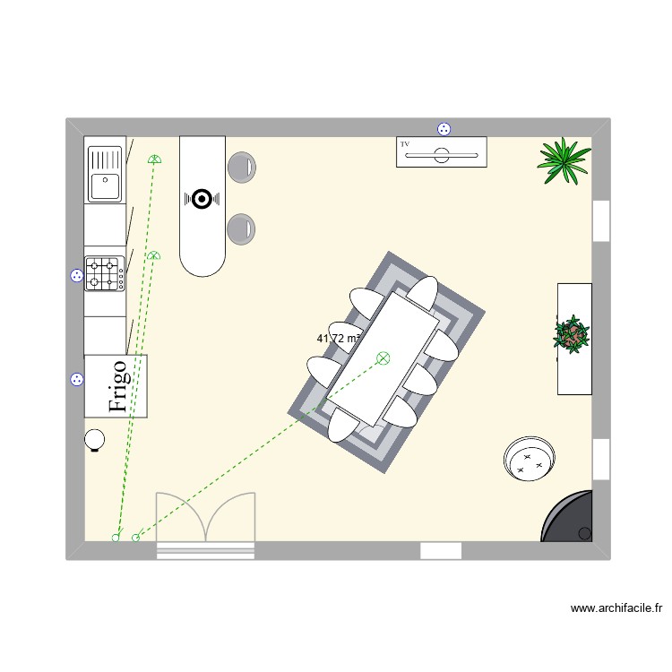 cuisine. Plan de 0 pièce et 0 m2