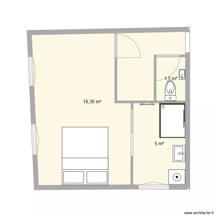 suite parentale 1. Plan de 3 et 26 m² suite parentale 1. Plan de 3 et 26 m²