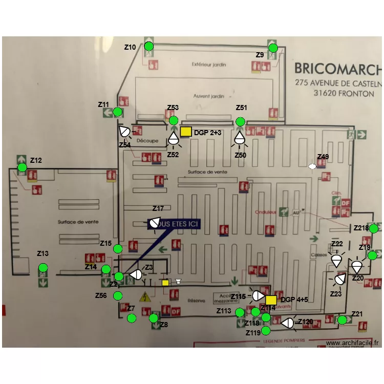 BRICO FRONTON. Plan de BRICO FRONTON. Plan de