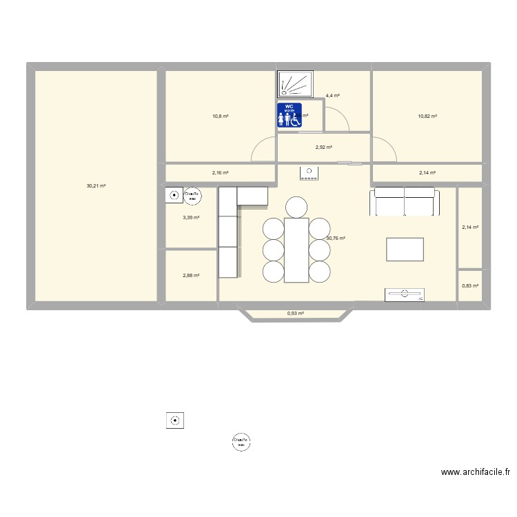 Maison Eco. Plan de 14 pièces et 106 m2