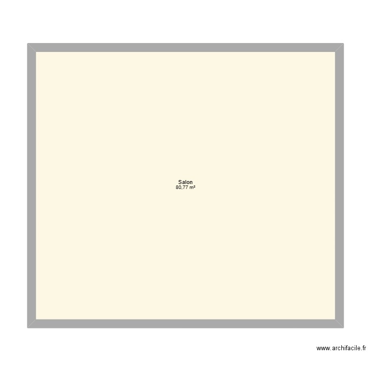 PLAN. Plan de 1 pièce et 81 m2