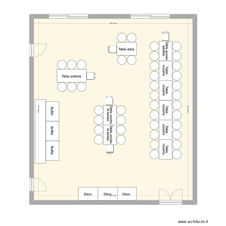 Plan de table Noël 2023. Plan de 0 pièce et 0 m2