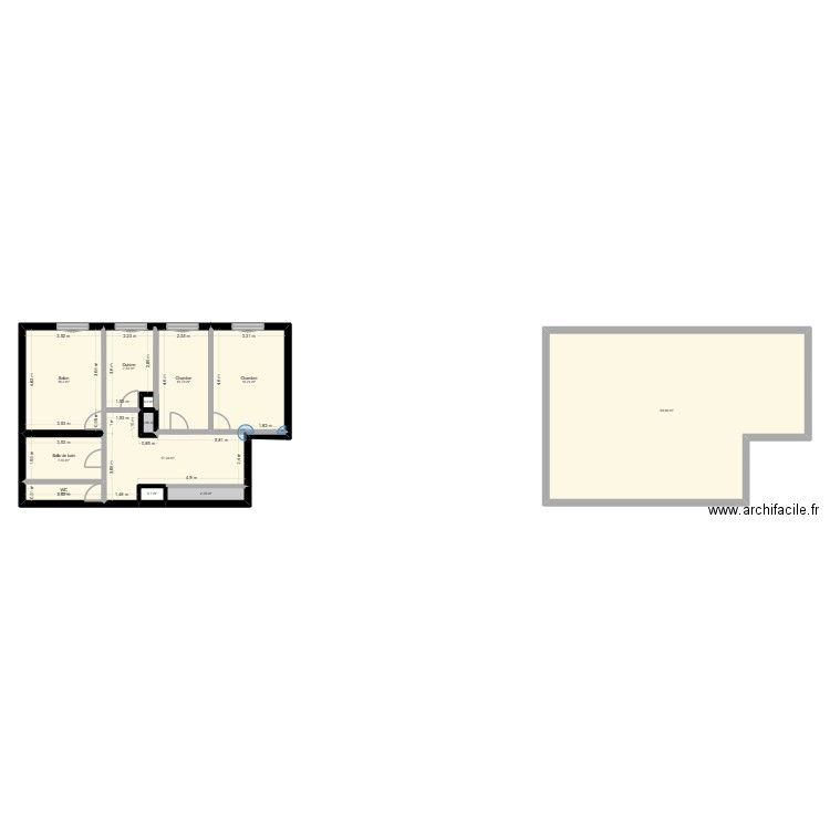 CALUIRE. Plan de 12 pièces et 162 m2