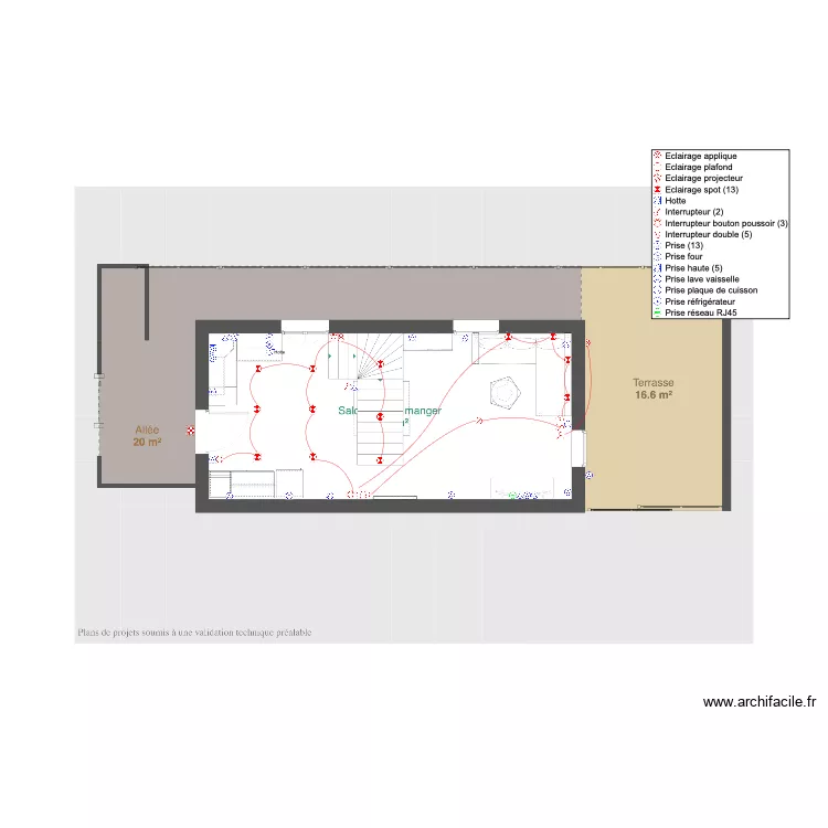 La Motte RDC. Plan de La Motte RDC. Plan de