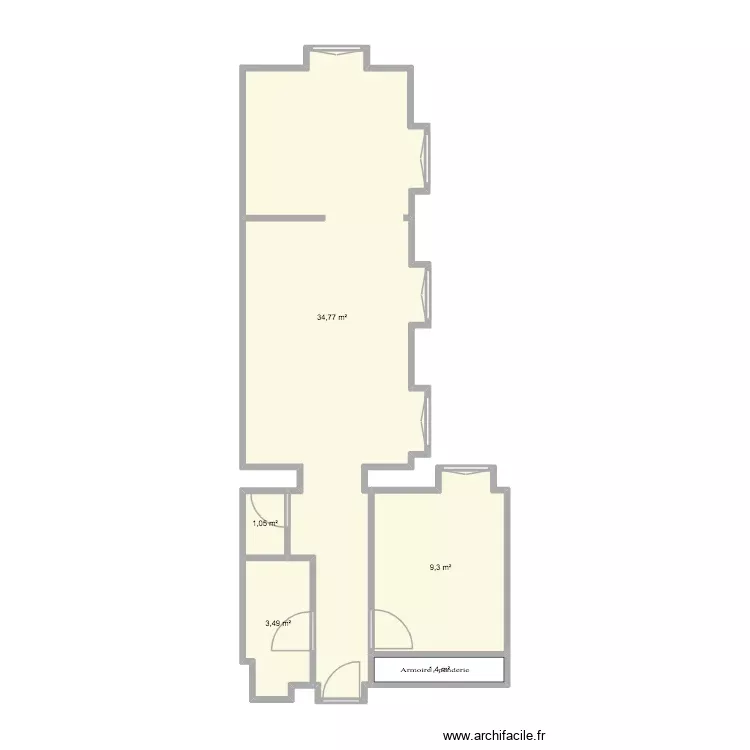 Michele. Plan de 5 Pièces et 50 m² Michele. Plan de 5 Pièces et 50 m²
