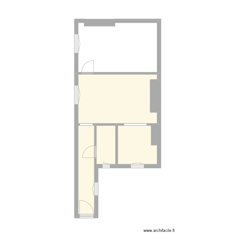 PIERRE Laurent. Plan de 4 pièces et 21 m2