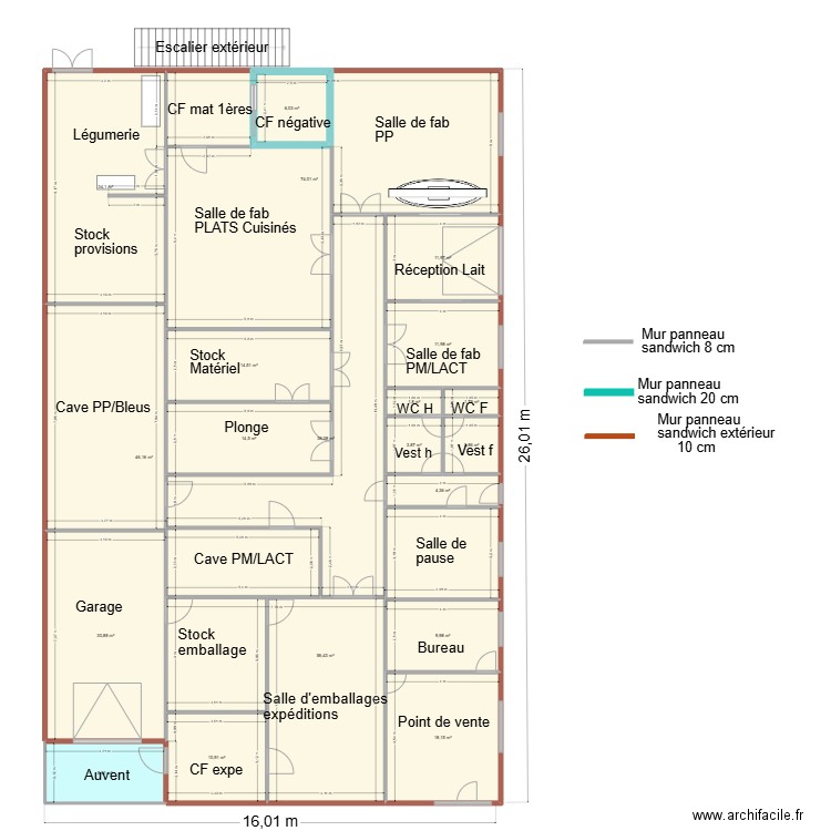 FRMOAGERIE PLAN 2B. Plan de 20 pièces et 408 m2
