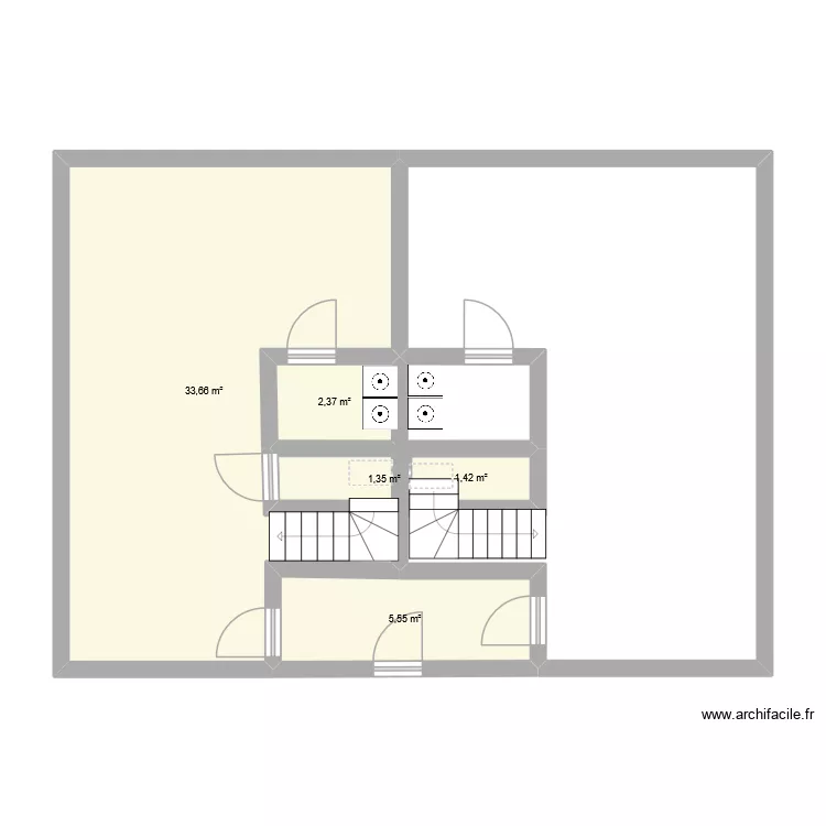 rdch uttenheim. Plan de 5 et 44 m² rdch uttenheim. Plan de 5 et 44 m²