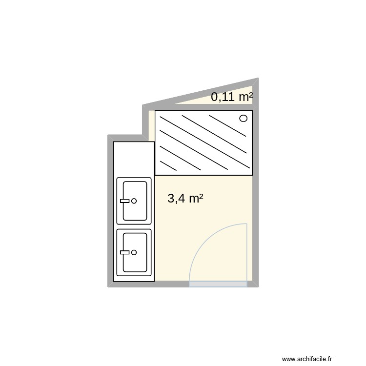 Salle de bain Lucienne Daniel. Plan de 0 pièce et 0 m2