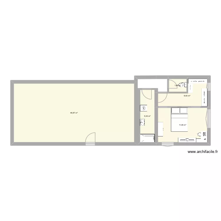 maison saint math. Plan de 5  et 74 m²