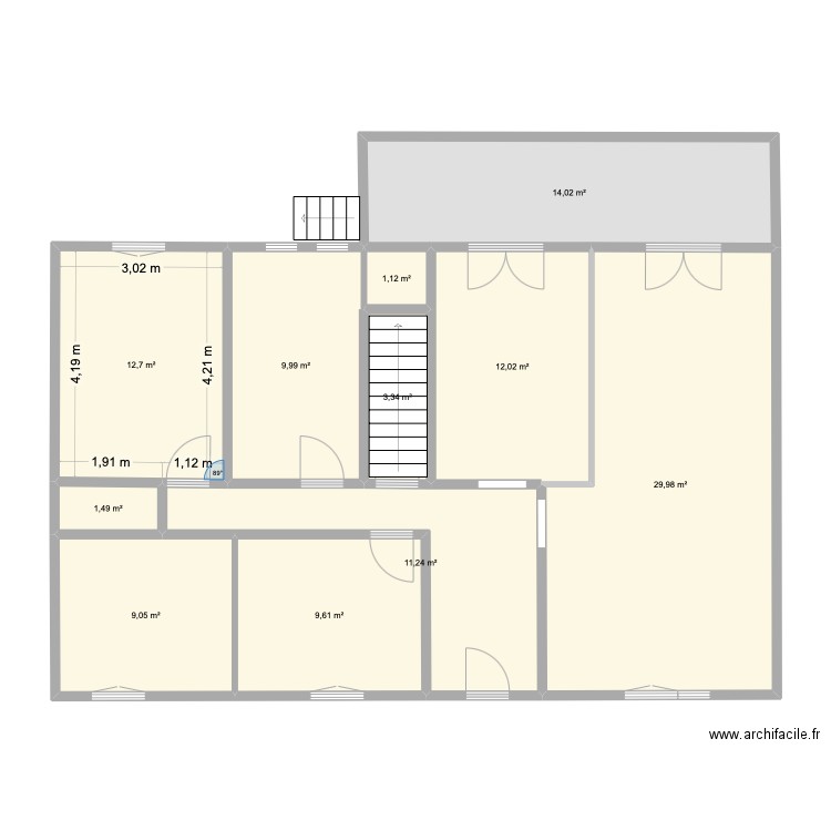 Plan Maison Wahlbach 2. Plan de 11 pièces et 115 m2