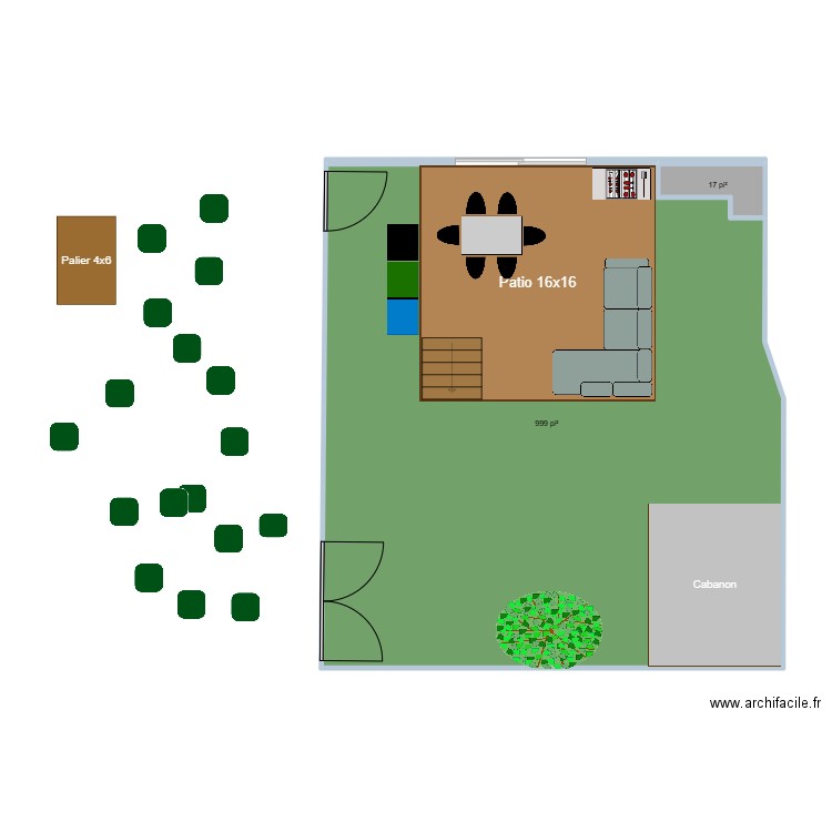 Plan Cours #2. Plan de 2 pièces et 94 m2