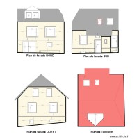 Plan de facade VELUX Escalier