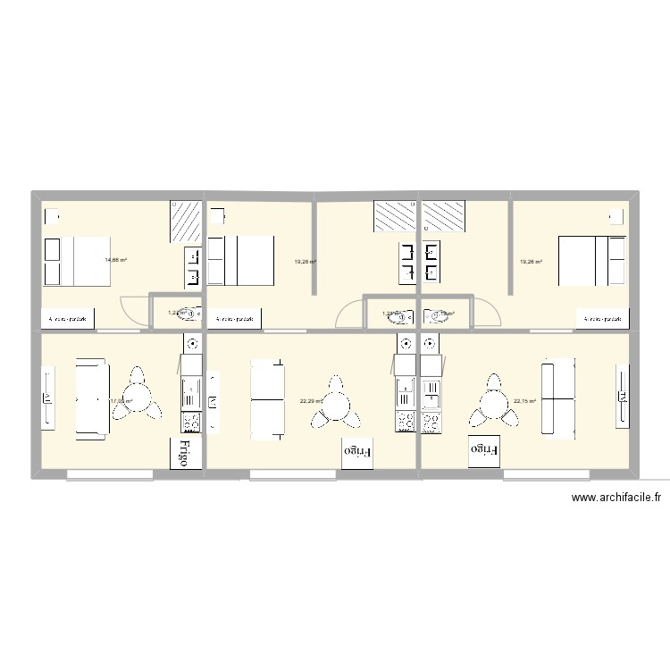 STUDIO LES PEUX. Plan de 9 pièces et 118 m2