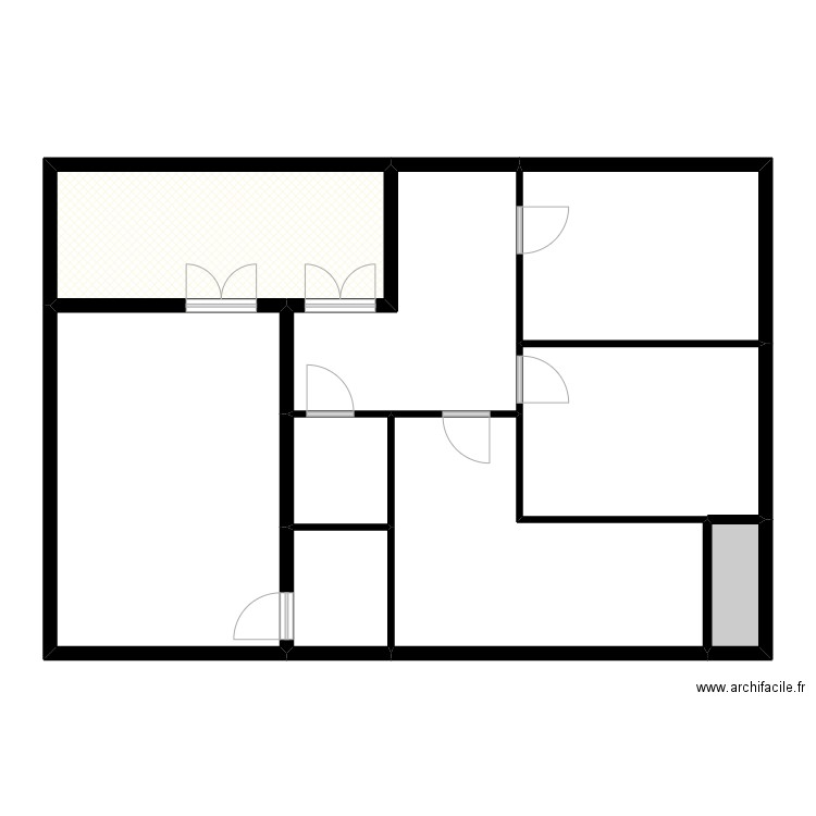 MSP annexe. Plan de 9 pièces et 126 m2