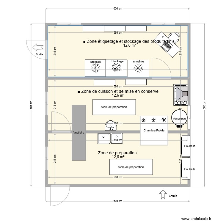 Principe 3X20 pieds. Plan de 0 pièce et 0 m2