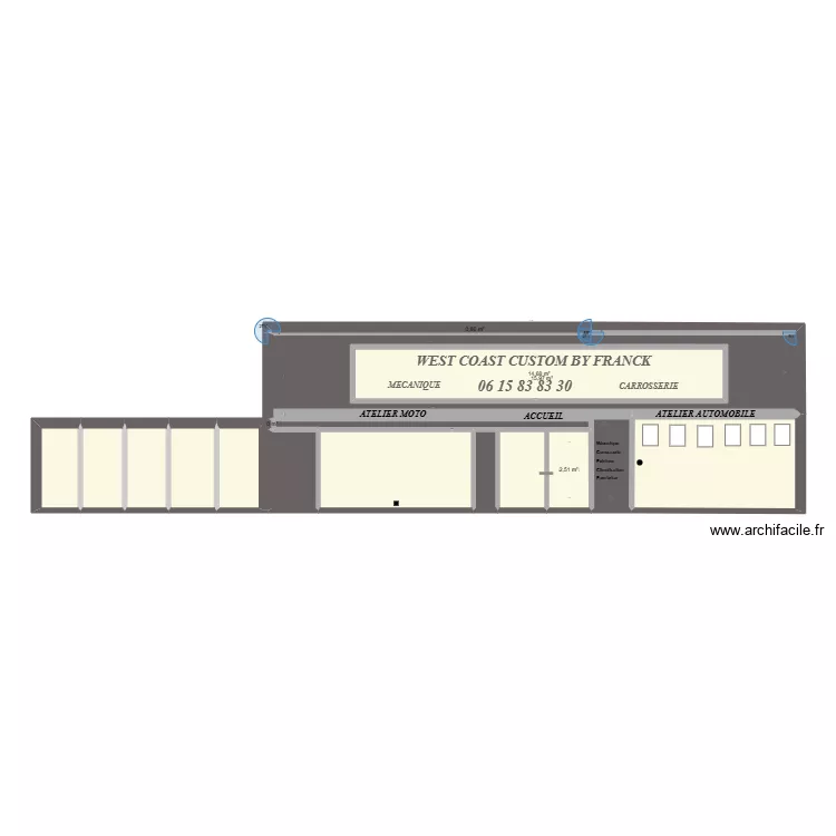 FACADE BRUAY. Plan de 