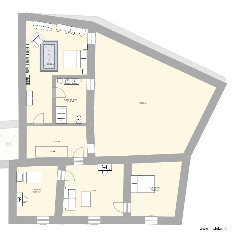 Boyals v4.1. Plan de 13 pièces et 351 m2