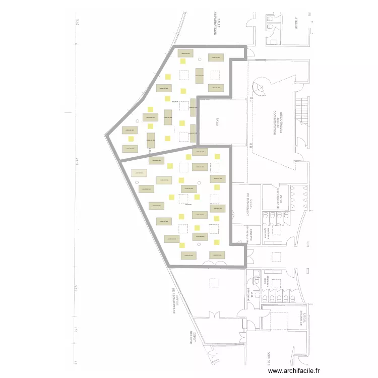 CANTINE CROIZETTE. Plan de 2 Pièces et 244 m² CANTINE CROIZETTE. Plan de 2 Pièces et 244 m²