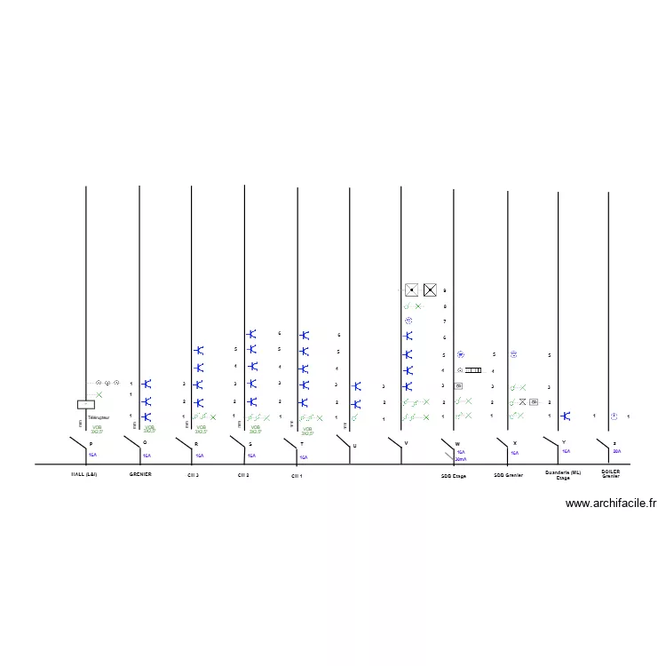 PLAN FILAIRE Etage. Plan de 