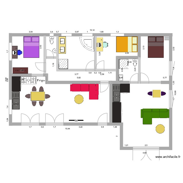 Rez de chaussée 2. Plan de 0 pièce et 0 m2
