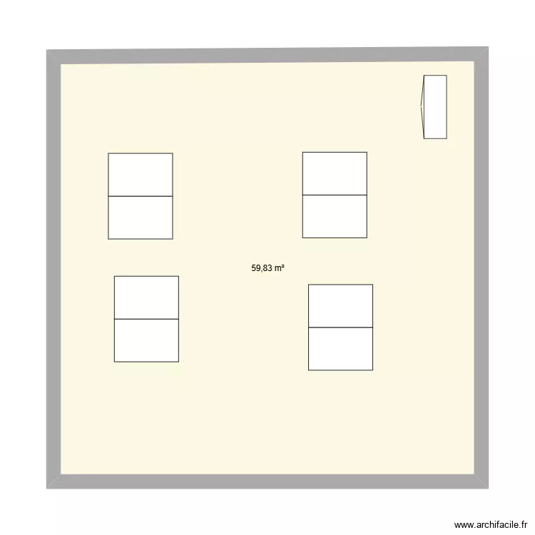 classe pivot. Plan de 1 Pièce et 60 m² classe pivot. Plan de 1 Pièce et 60 m²