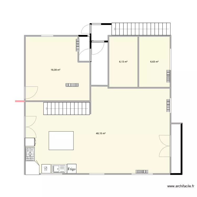 1er &eacute;tage - test JB. Plan de 