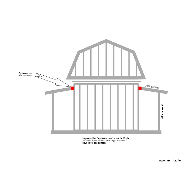 Cote Fleuve. Plan de 19 pièces et 12 m2