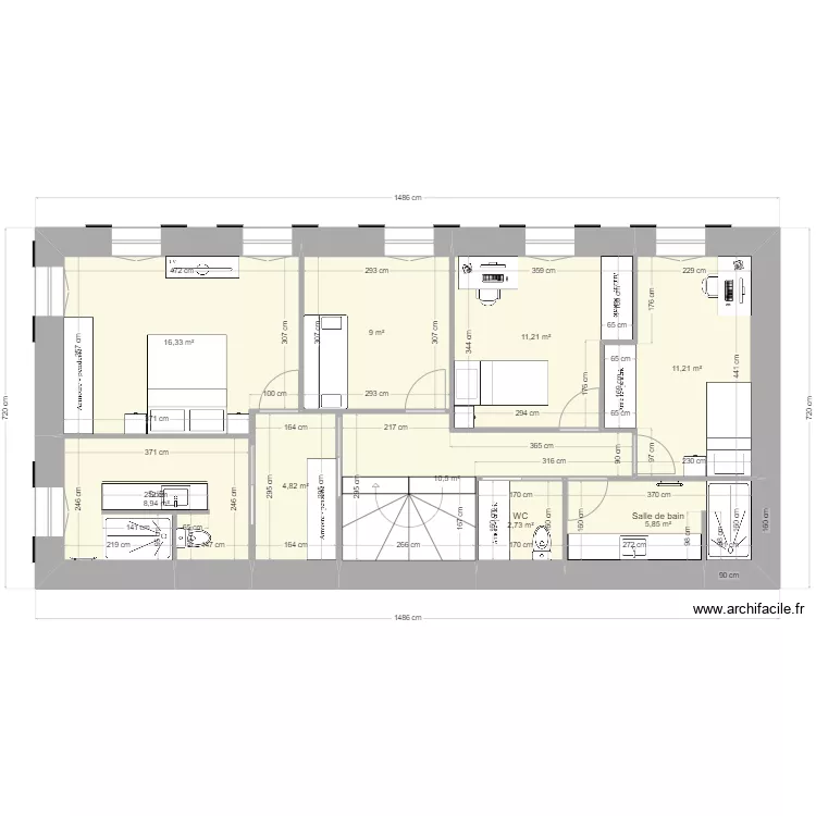 MAISON CLION &eacute;tage 2. Plan de 