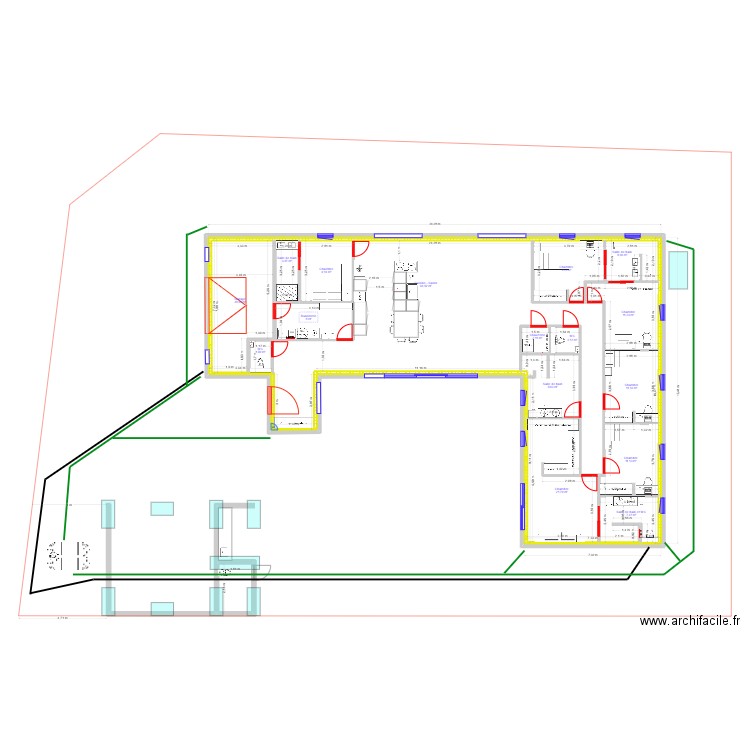 20 chemin des Ormes - 03110 Cognat Lyonne - 2025 - EP EU. Plan de 17 pièces et 394 m2