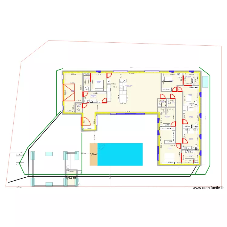20 chemin des Ormes - 03110 Cognat Lyonne - 2025 - EP EU. Plan de 17 et 394 m² 20 chemin des Ormes - 03110 Cognat Lyonne - 2025 - EP EU. Plan de 17 et 394 m²