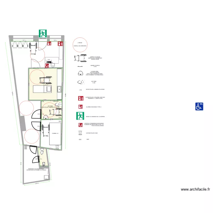 INSTITUT PLAN FINAL. Plan de 3  et 17 m²