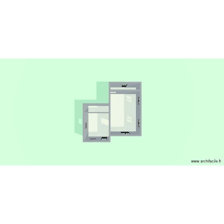 plan 2. Plan de 4 pièces et 38 m2